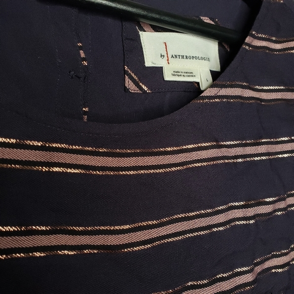 Anthropologie oversized striped blouse - Picture 5 of 5